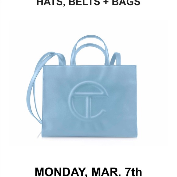 Telfar Medium Pool Blue Bag A ( Restock) 100% Authentic. - Picture 7 of 7